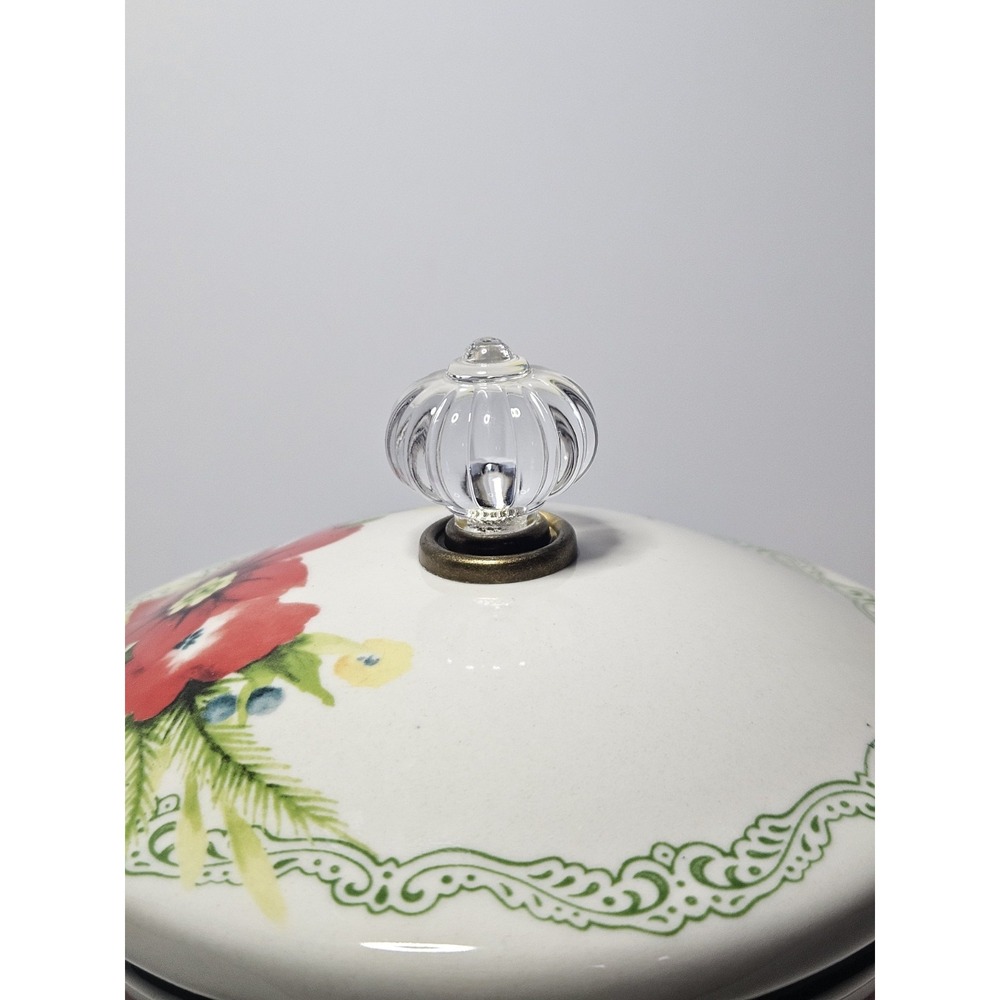The Pioneer Woman Holiday Cheer Pedestal Candy Dish Christmas Canister Jar - Picture 4 of 11